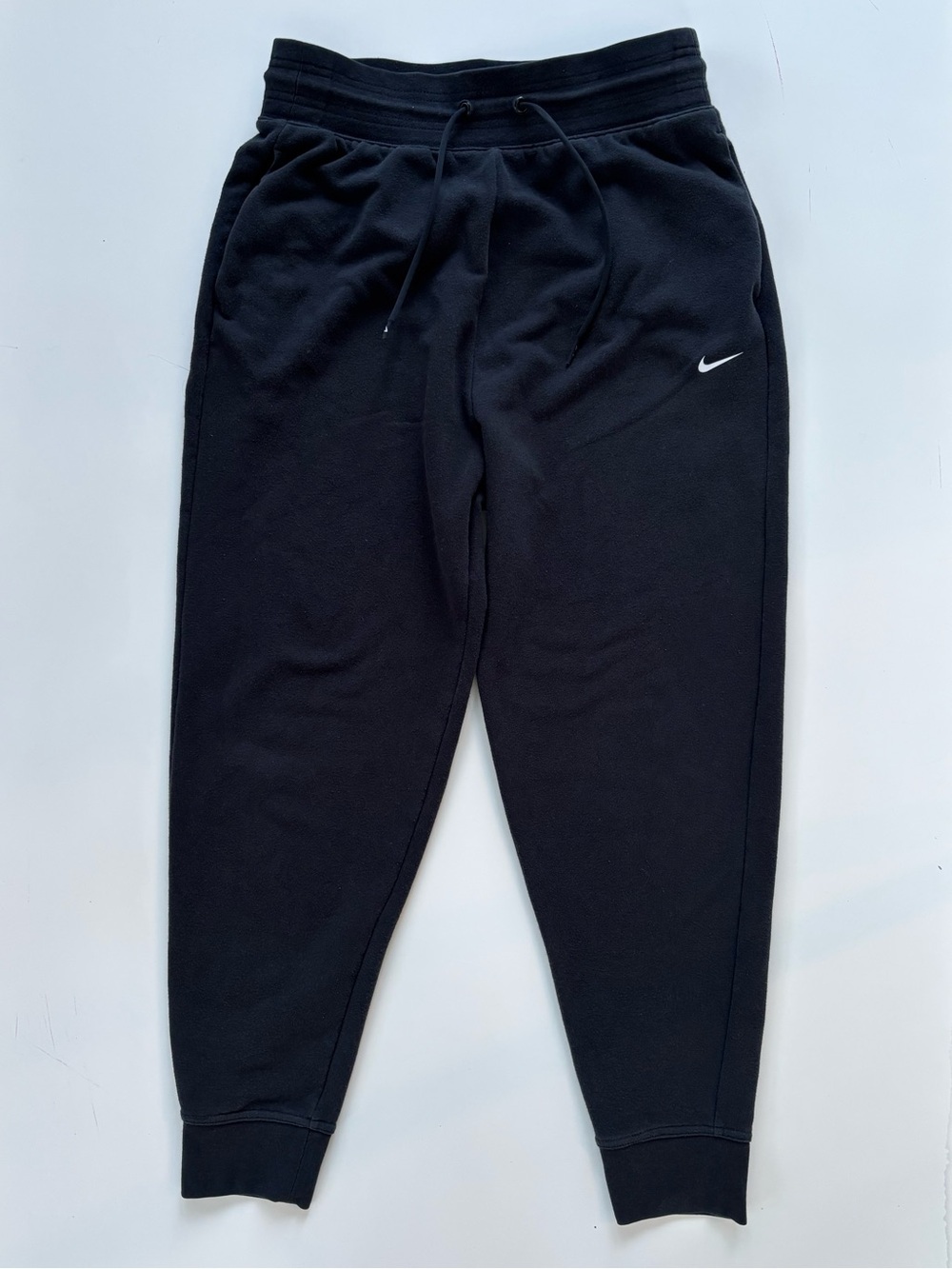 Nike Dri-FIT One Women's Black High Waisted 7/8 French Terry Joggers MEDIUM